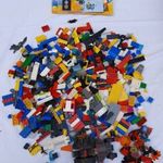 1kg vegyes ömlesztett LEGO csomag figurával - ajándék összerakási útmutatók (eredeti lego) q fotó