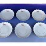 0H487 Régi díszes porcelán tányér készlet 6 darab fotó