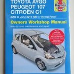Toyota Aygo, Peugeot 107 és Citroën C1 benzines javítási könyv (2005-2014) Haynes fotó