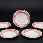 Staffordshire Ridgway Canterbury angol porcelán, tányér alátétek, 5 darab. fotó