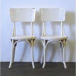 1D463 Antik Thonet jellegű fehér szék pár fotó