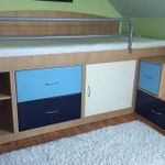 Egyedi tervezésű gyerekszoba bútor, ágy, matrac fotó