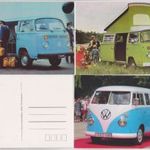 Borítéknyi képeslap no 10 16 db VW T1 T2 Bus képeslap fotó