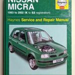 Nissan Micra K11 javítási könyv (1993-2002) Haynes fotó