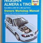 Nissan Almera és Almera Tino javítási könyv (2000-2007) Haynes fotó