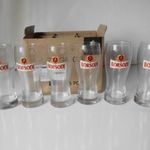 Borsodi sörös pohár 6 darabos készlet új fotó
