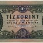 10 forint bankjegy, Rákosi címeres, ROPOGÓS (EF) (1949). 1 Ft-os licit! (95) fotó
