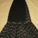 fekete maxi felül gumírozott csipke ruha h: 128 cm mb 49-88 cm fotó