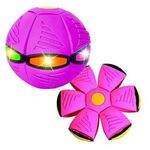 UFO disc ball - frizbi labda, led világítással-pink fotó