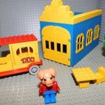 Lego 338 Taxi Station - Patrik Malac és taxigarázsa. Klasszikus Fabuland legó játékszett, 1979-ből! fotó