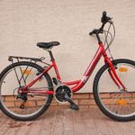 Gepida piros 24" lány kerékpár fotó