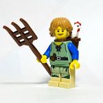 Paraszt EREDETI LEGO egyedi minifigura - Castle Kingdoms - Új fotó