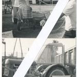 Szolnok m. Áll. Erdőgazdaság Kurucz féle kísérleti kistraktor traktor kiállítás, 2 db. korabeli fotó fotó