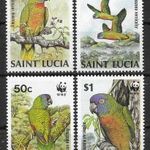 1987. St. Lucia , WWF Papagáj sor ( 20 € ) fotó