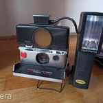 Polaroid SX-70 Sonar AutoFocus fényképezőgép fényképező + vaku + állvány fotó