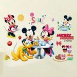 Fali matricák és dekoratív bútorok szeretett karakterekkel, Mickey Mouse, Minnie Mouse es Pluto, óvo fotó