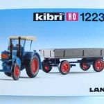 Q240 H0 1: 87 Kibri 12232 Lanz Bulldog traktor pótkocsival fotó