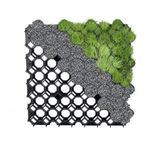 Fekete műanyag gyeprács 50x50 cm, 3500 kg teherbírással fotó