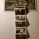 Hajdúszoboszló - 1942 - hajdúszoboszlói részletek- kihajtható, harmónika - képeslap fotó