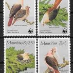 1985. Mauritius , WWF Rózsa galamb sor ( 50 € ) fotó