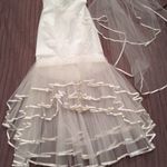 ART'Z MODELL női 34-36-os ekrű-törtfehér színű menyasszonyi ruha+fátyol, női XS-S-es esküvői ruha fotó