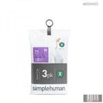 SimpleHuman CW0272 X-típusú egyedi méretezésű szemetes zsák újratöltő (60 zsák) fotó