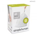 SimpleHuman CW0257 G-típusú egyedi méretezésű szemetes zsák újratöltő csomag (60 db) fotó