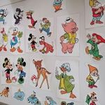 Retro, trafikos matricák(Donald - Daisy Duck, Plutó, Mickey - Minnie egér, Goofy, Bambi, ) fotó