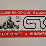 Bácsép SC. Gokart Stadion Kecskemét matrica fotó