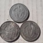 3 db.Madonnás ezüst 2 Pengő 1929 + 2x1938- 1 Forintról fotó