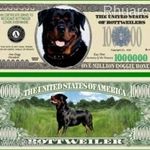 Rottweiler Kutya 1 millió dollár emlékpénz UNC No.207 fotó