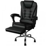 Extra kényelmes irodai forgószék vezetői fotel elegáns irodai szék lábtartóval fotó