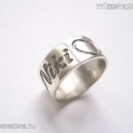 Feliratos egyedi ezüst karikagyűrű (1/1) fotó