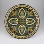 0W995 Antik Johann Maresch terrakotta tányér18 cm fotó