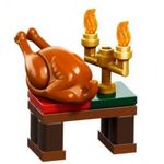 Karácsonyi asztal sült pulykával EREDETI LEGO mikro szett - City 60381 Advent 2023 - Új fotó