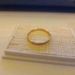 14 karátos kisméretű arany karikagyűrű - leáraztam! fotó