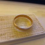 14 karátos nagy méretű arany karikagyűrű - leáraztam! fotó