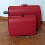 Samsonite bőrönd * 2 méret * együtt * keményfalú * piros * számzáras * INGYENES SZÁLLÍTÁS! fotó