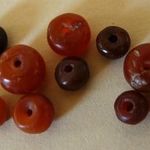 RÓMAI gyűjtemény 1 db Római jáspis gyöngy > Ancient Roman Red Jasper (Carnelian) Beads Romans V RARE fotó