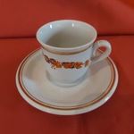 Porcelán kávés csésze ZSOLNAI tányérral ALFÖLDI egyben eladó ! fotó