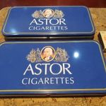 Retro Astor pléh cigarettás doboz dohányárú trafikárú fotó