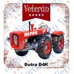 Veterán traktoros poháralátét - Dutra D4K fotó