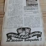 Régi reklám Lampart fürdőkád Színházi élet lapja1930-as évekből 15 x 23 cm Meinl fotó