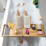 Kihúzható bambusz tálca fürdőkádhoz Trayth InnovaGoods fotó