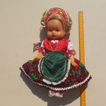 Népművészeti baba 30.cm.Kalocsai népviseletben lévő baba. fotó