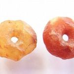 KŐKORI gyűjtemény Neolitikus gyöngy átlagos MÉRETŰ (Neolithic stone disk bead, 3500-8000 years ago) fotó