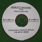 HP 141A oszcilloszkóp CD dokumentáció fotó