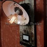műszeres fali lámpa steampunk , machine age fotó