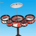 Jazz Drum állványos 6 részes piros játék dobfelszerelés fotó