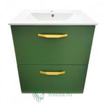 Fürdőmaszk + mosdó Martplast Loyd, fiókos, zöld, 60 x 82 x 46 cm fotó